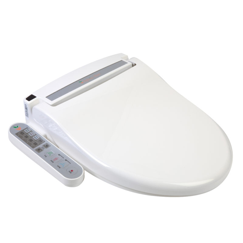 Clear Water Bidets, Infinity XLC-2000 Bidet Seat with lid closed angled view