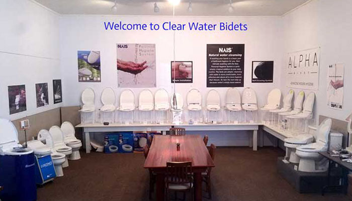 Clear Water Bidets Showroom, in Sequim, WA, shop bidet seats